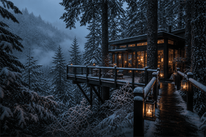 Winter Treehouses
